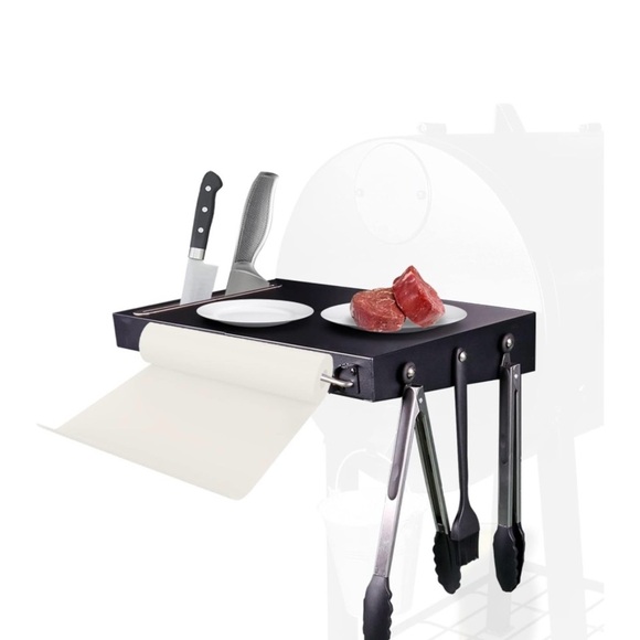 Black BBQ Tool Organizer with Hooks - Picture 1 of 7